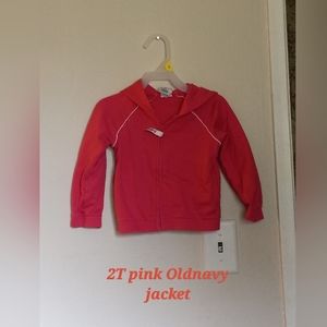 2t toddler girls Pink Old Navy jacket